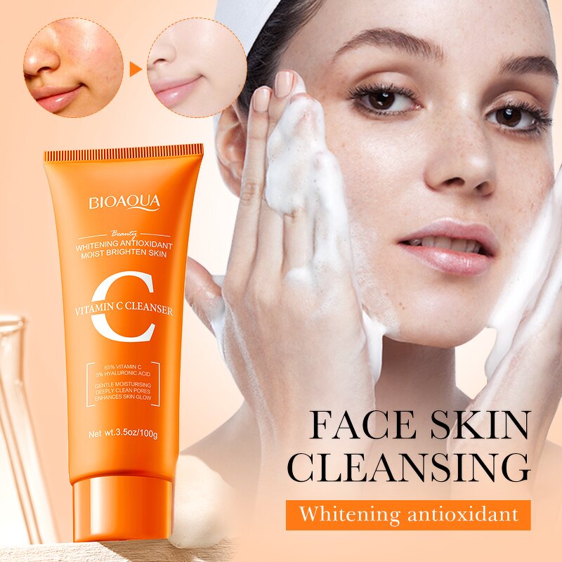 Facial Cleanser Manufacturer - Vitamin C Refreshing Oil Control Anti-Aging Organic & OEM Private Label