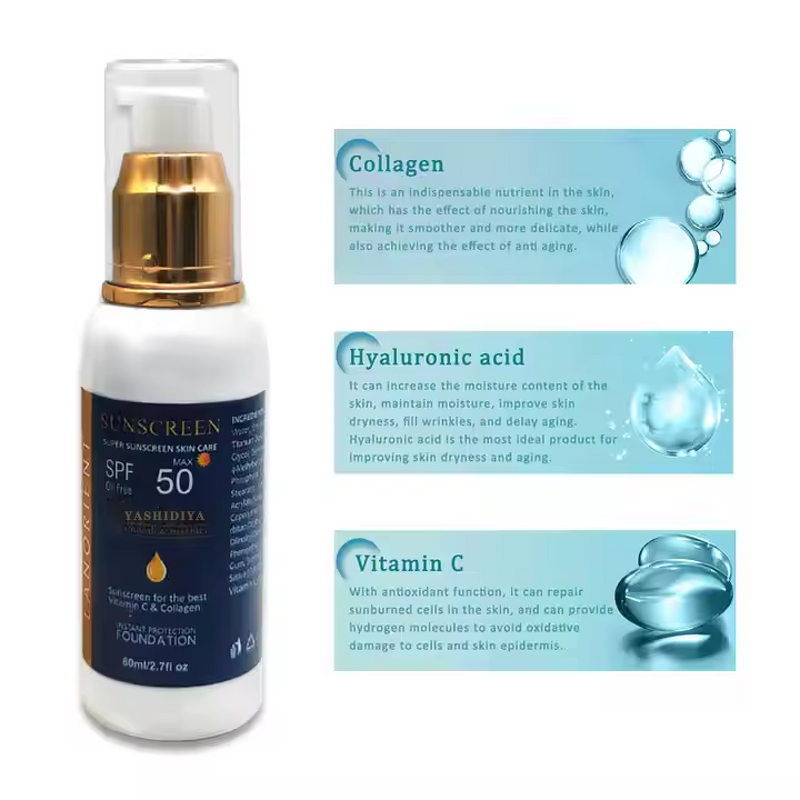 Sunscreen Lotion Manufacturer - SPF 50 Organic Whitening Korean with Custom Mineral Ingredients & Private Label