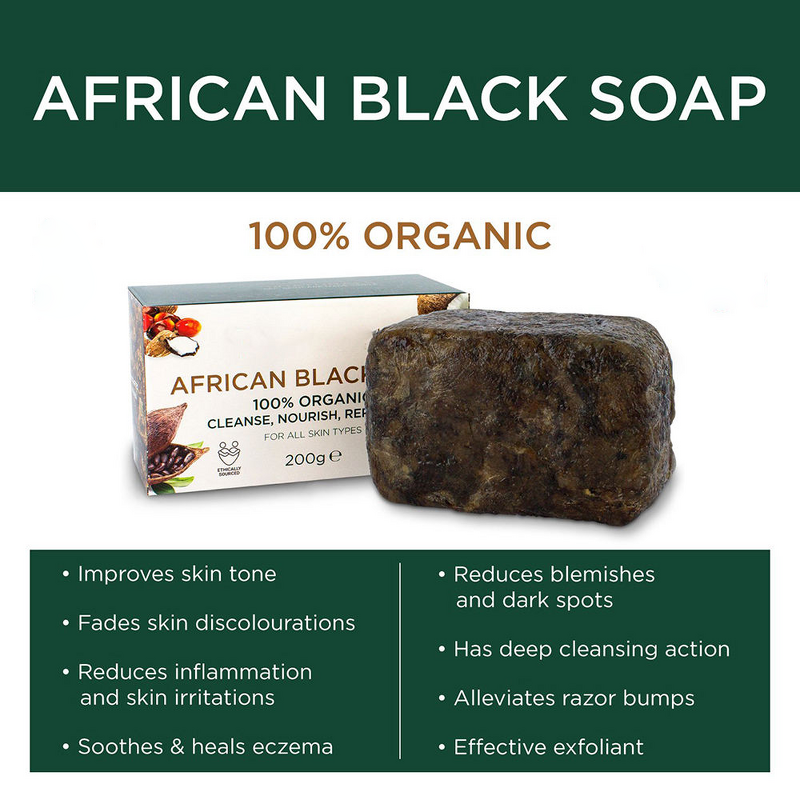 Bar Soap Manufacturer - Organic Moroccan Black with Argan Oil Shea Butter for Acne Dark Spot Remover