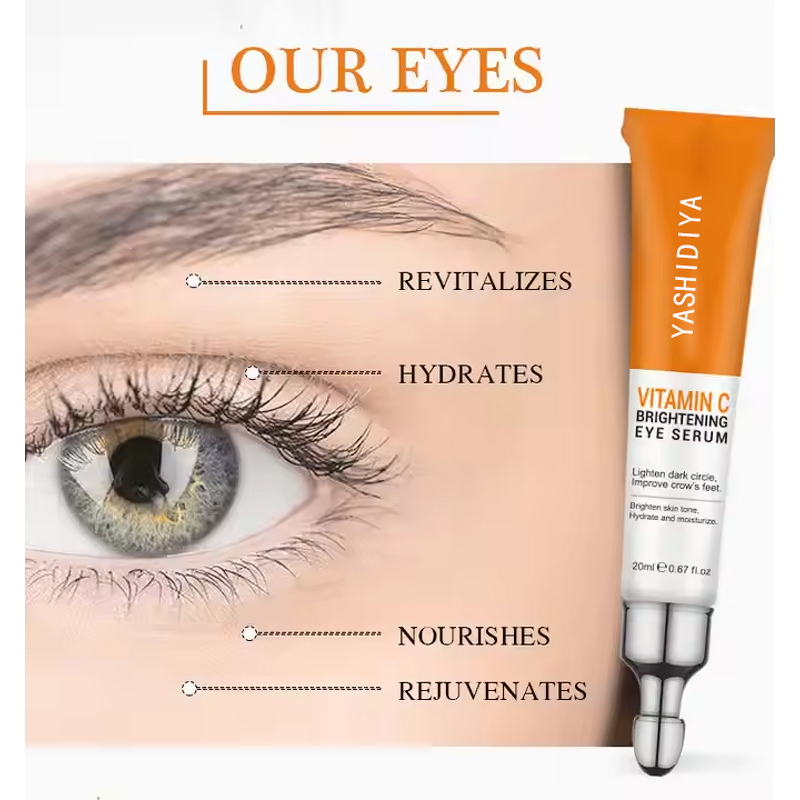 Eye Cream Manufacturer - 24K Gold Peptides with Hyaluronic Acid Vitamin C for Dark Circles