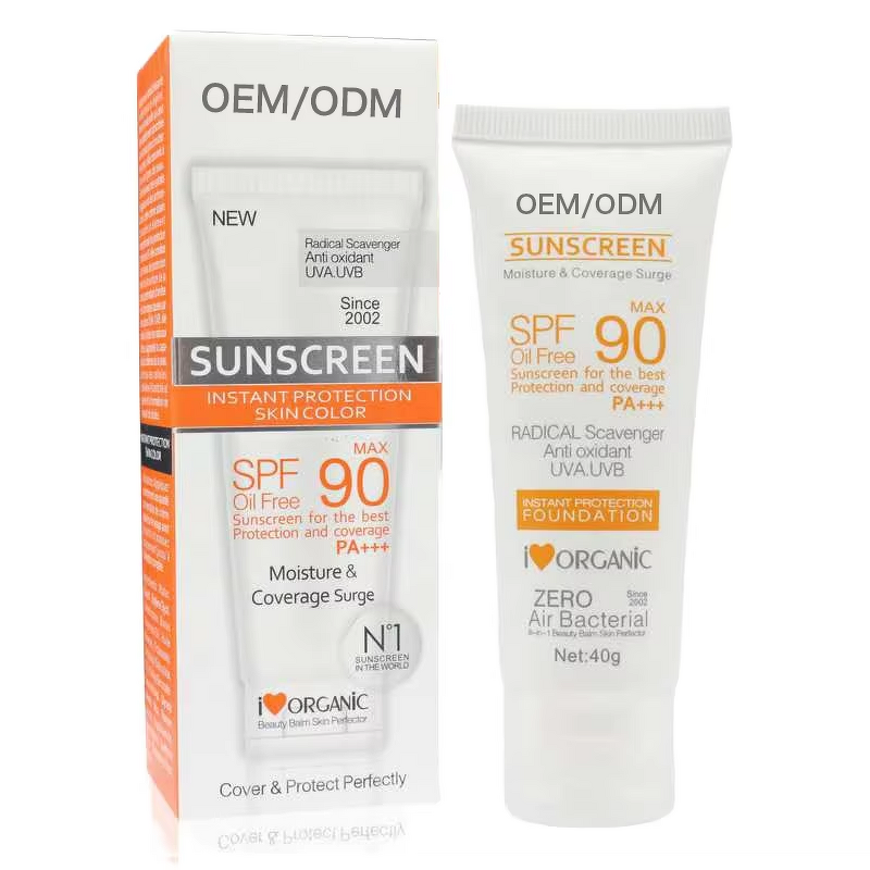 Sunscreen Cream Manufacturer - 50ml SPF 90 Vegan Mineral Herbal Hyaluronic Acid Whitening & Organic