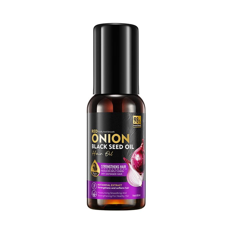 Hair Care Oil Wholesale Supplier - Organic Onion Black Seed Natural Anti-Hair Loss Serum for Smooth Hair