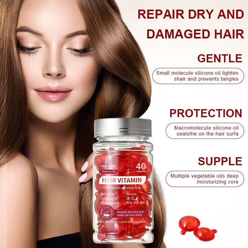 Hair Growth Oil Manufacturer - Organic with Keratin Treatment Vitamin C E Moisturizing Capsule