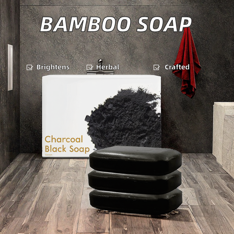 Bar Soap Manufacturer - Handmade Premium Quality Solid Natural Bamboo Charcoal Whitening Herbal for Sensitive Skin