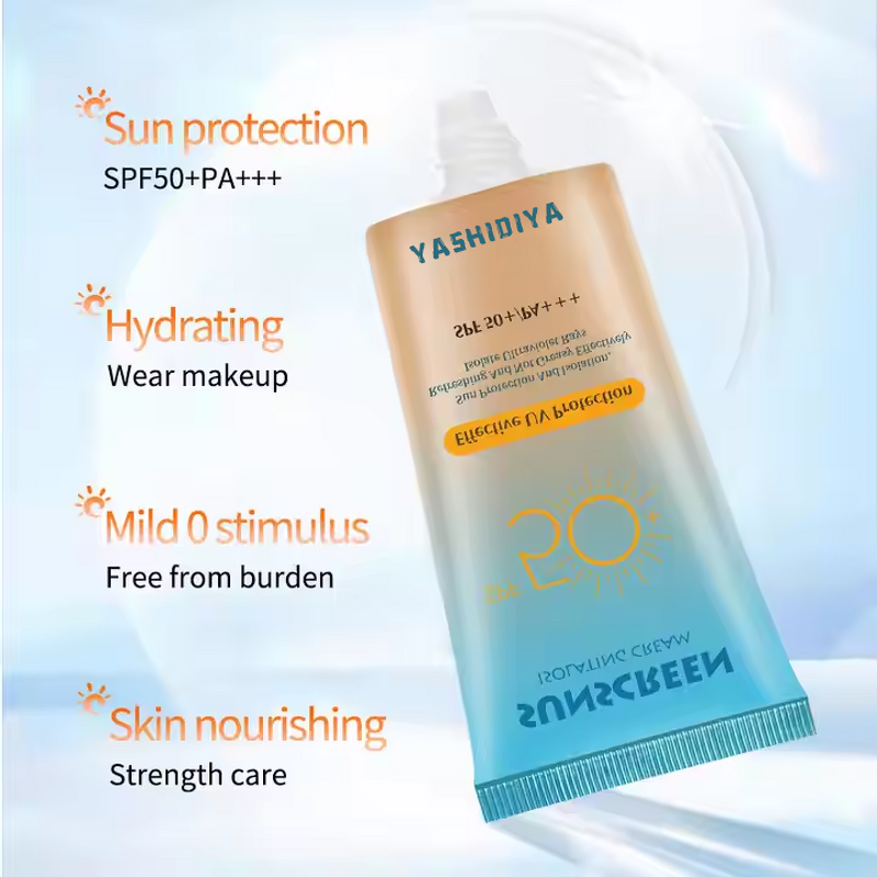Sunscreen Cream Manufacturer - SPF50 PA+++ Refreshing Non-Greasy Waterproof UV Resistant & YASHIDIYA