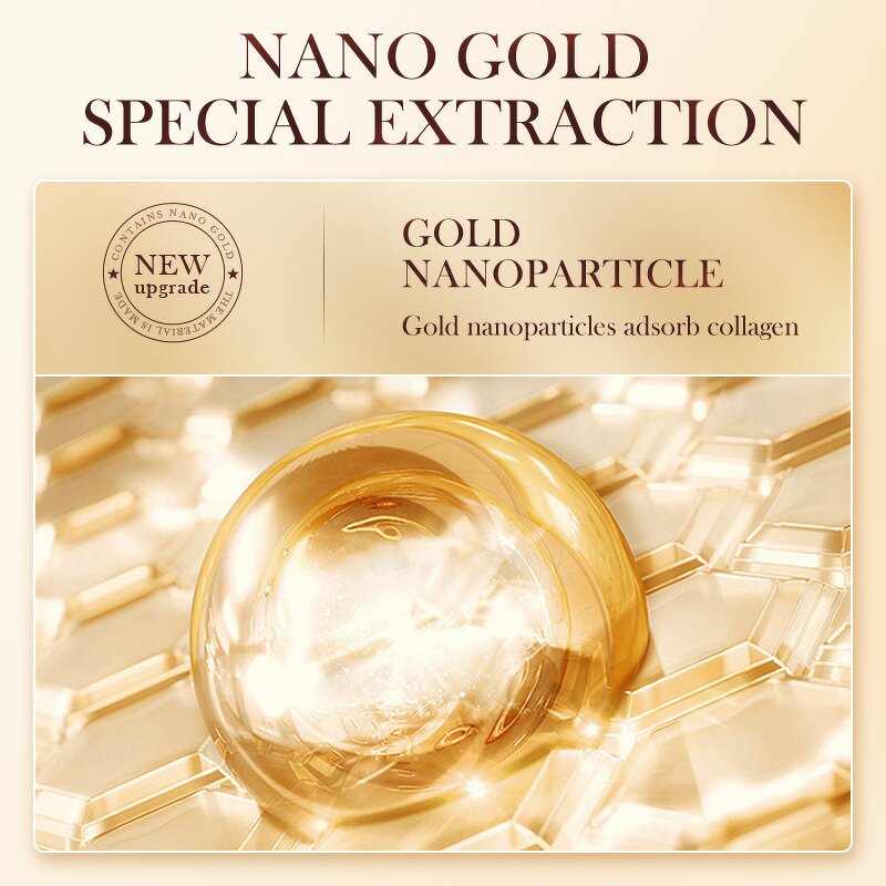 Facial Mask Manufacturer - Gold Collagen Anti-Aging Crystal Compressed Whitening Moisturizing Noodle Essence