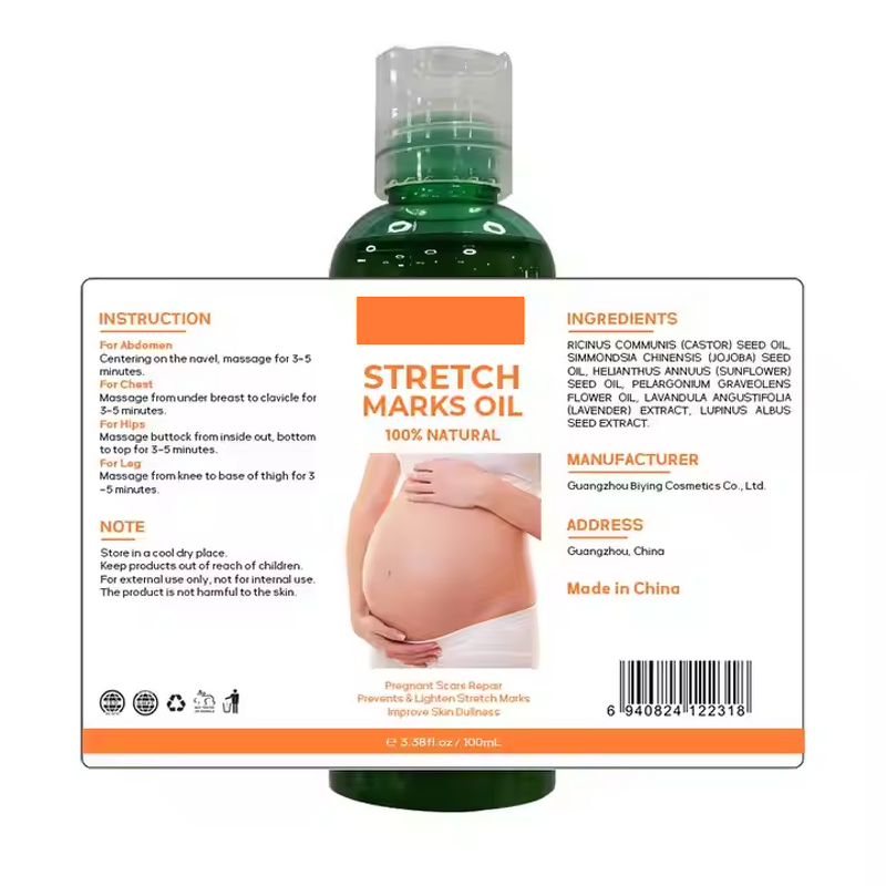 Scar Removal Cream Manufacturer - Organic Skin Revitalizer Stretch Mark Firming Postpartum Oil & Own Brand