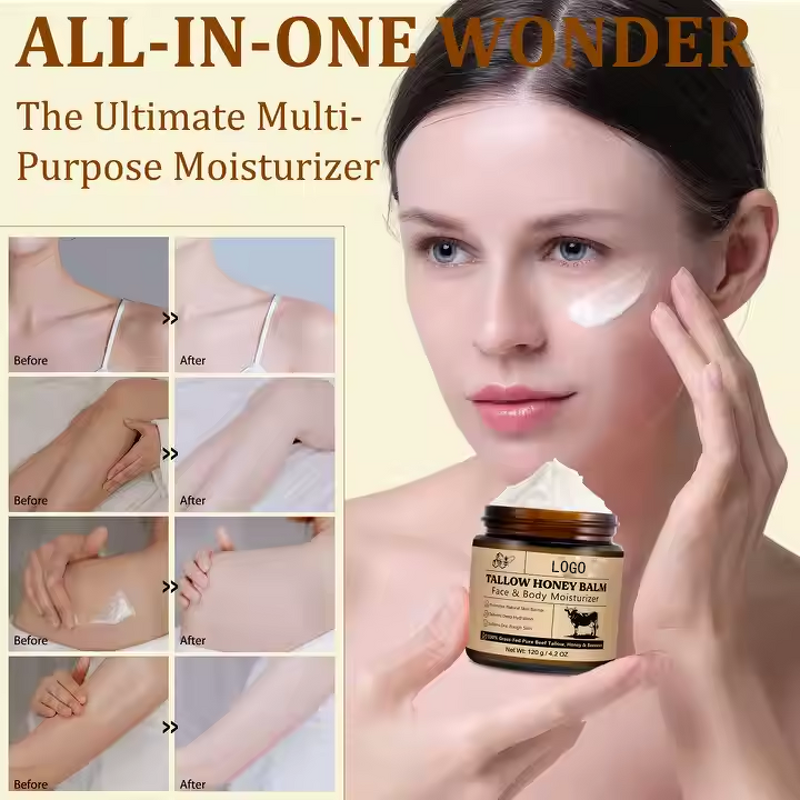 Balm Manufacturer - Organic Beef Tallow Beeswax Honey Nourishing for Women Day Use Face Body & Private Label