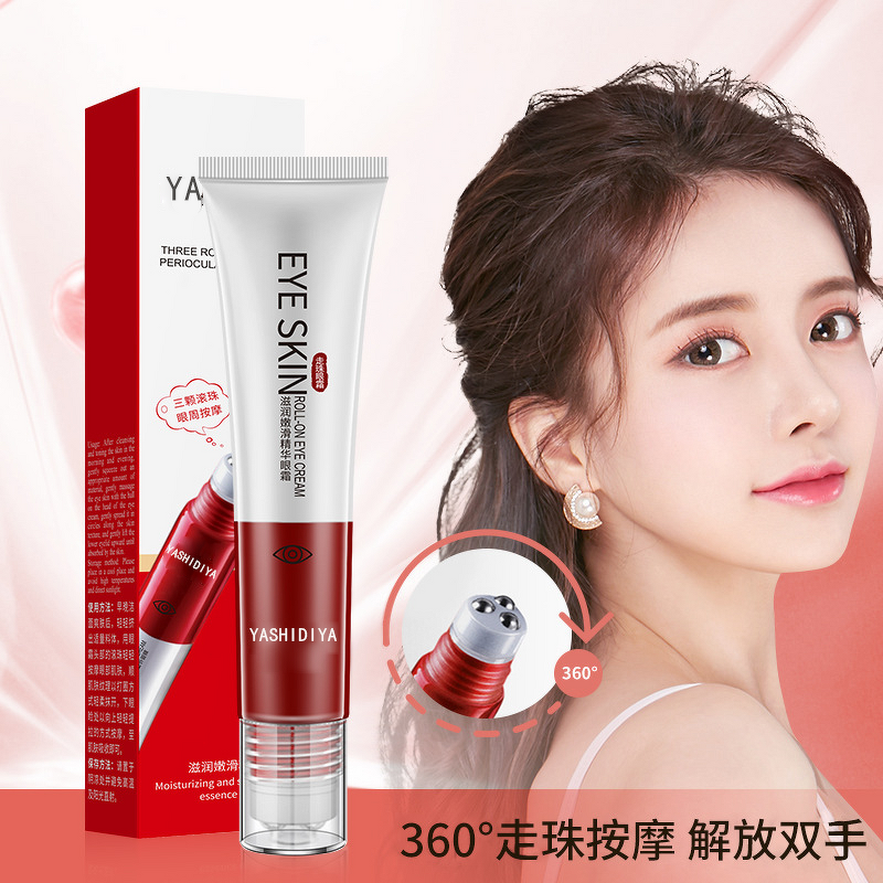 Eye Cream Manufacturer - 24K Gold Peptides Anti-Wrinkle Roll-On with Hyaluronic Acid & OEM