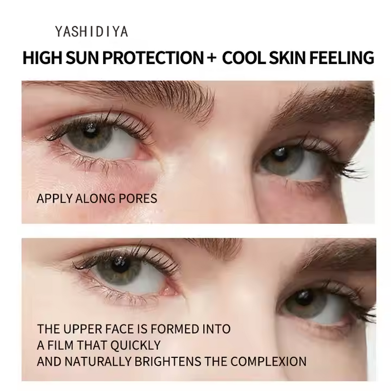 Sunscreen Cream Manufacturer - 100ML SPF50 PA+++ Organic Vegan Non-Greasy Waterproof & OEM Factory