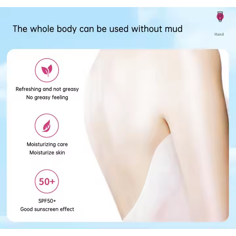 Skin Cream Manufacturer - Natural UV Protection SPF50 Oil-Free with Covering Effect & Private Brand