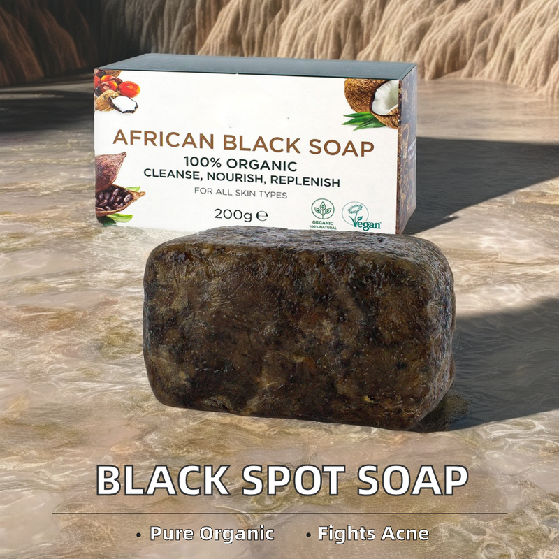 Bar Soap Manufacturer - Organic Moroccan Black with Argan Oil Shea Butter for Acne Dark Spot Remover