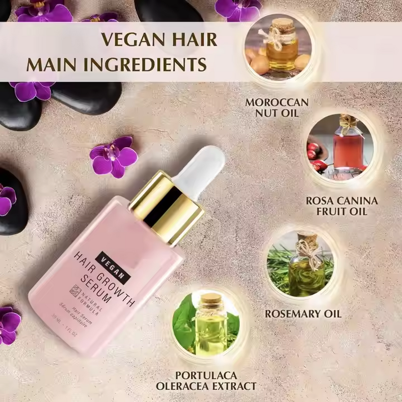 Hair Growth Serum Manufacturer - Pure Natural Rosemary Scalp Nourishing Loss Resistant & OEM