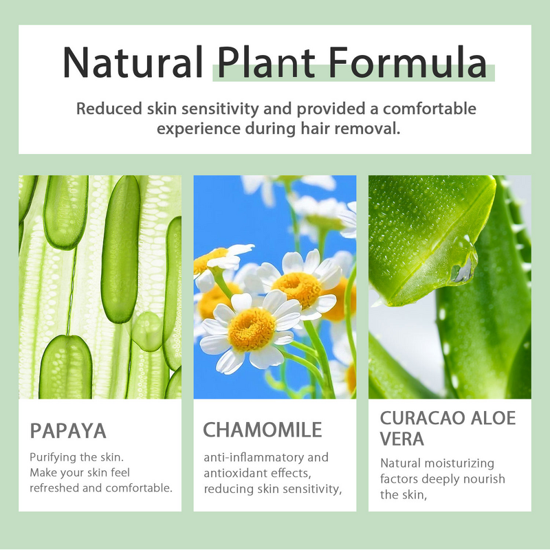 Hair Removal Cream Manufacturer - Sensitive Skin Herbal with Aloe Fragrance Painless 8-Minute & PANSLY