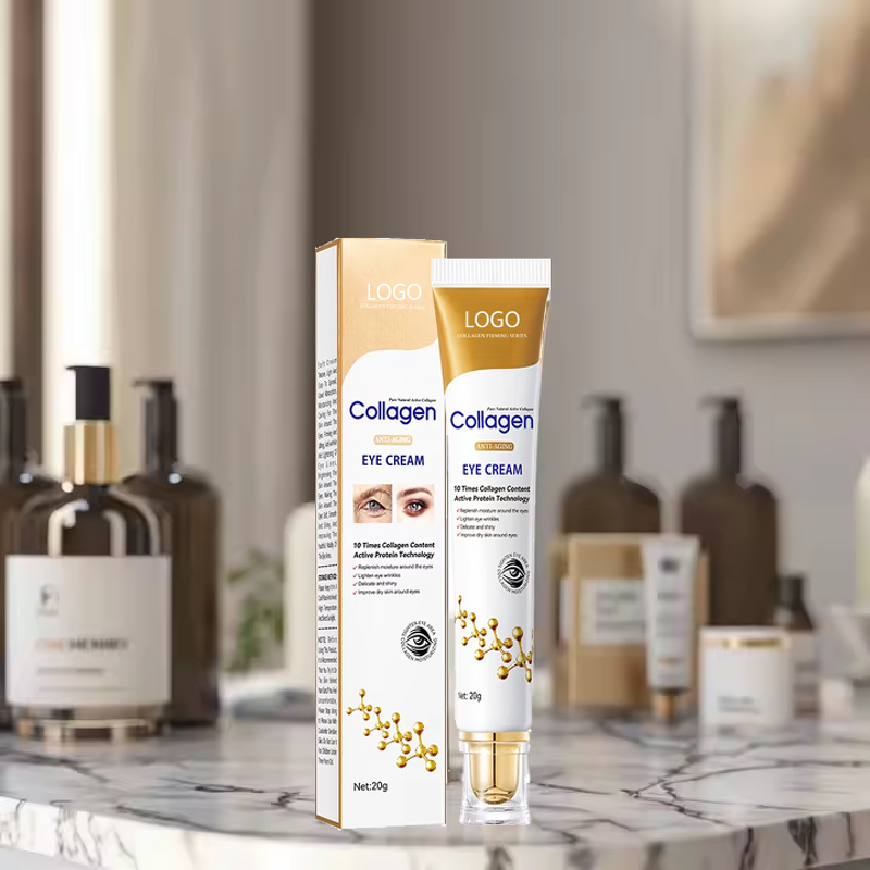 Eye Cream Manufacturer - Vegan Retinol Bone Collagen Anti-Aging for Dark Circles & Private Label Custom Logo