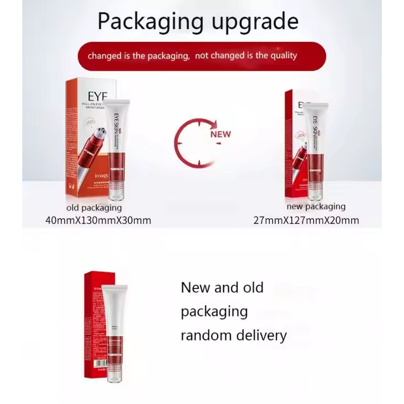 Eye Cream Manufacturer - 24K Gold Peptides Anti-Wrinkle Roll-On with Hyaluronic Acid & OEM