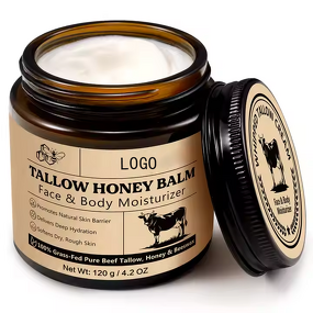 Balm Manufacturer - Organic Beef Tallow Beeswax Honey Nourishing for Women Day Use Face Body & Private Label