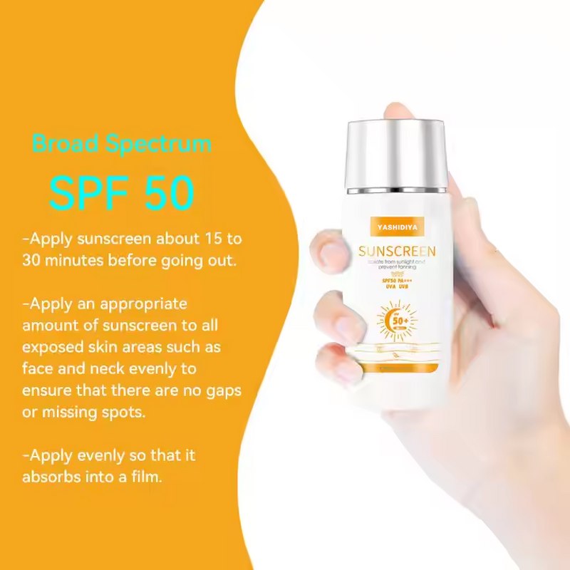 Sunscreen Lotion Manufacturer - Natural Vegetarian SPF 50 with UV Protection Moisturizing Waterproof & Own-Brand