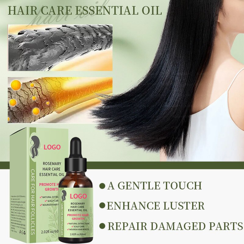 Essential Oil Manufacturer - High Quality Custom Organic Rosemary for Hair Growth Moisturizing Smoothing & OEM ODM Factory