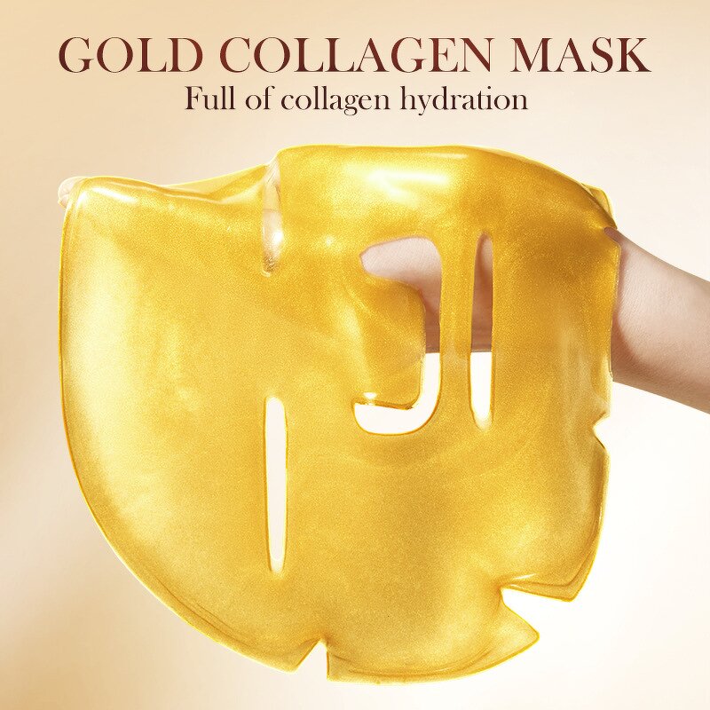 Facial Mask Manufacturer - Gold Collagen Anti-Aging Crystal Compressed Whitening Moisturizing Noodle Essence