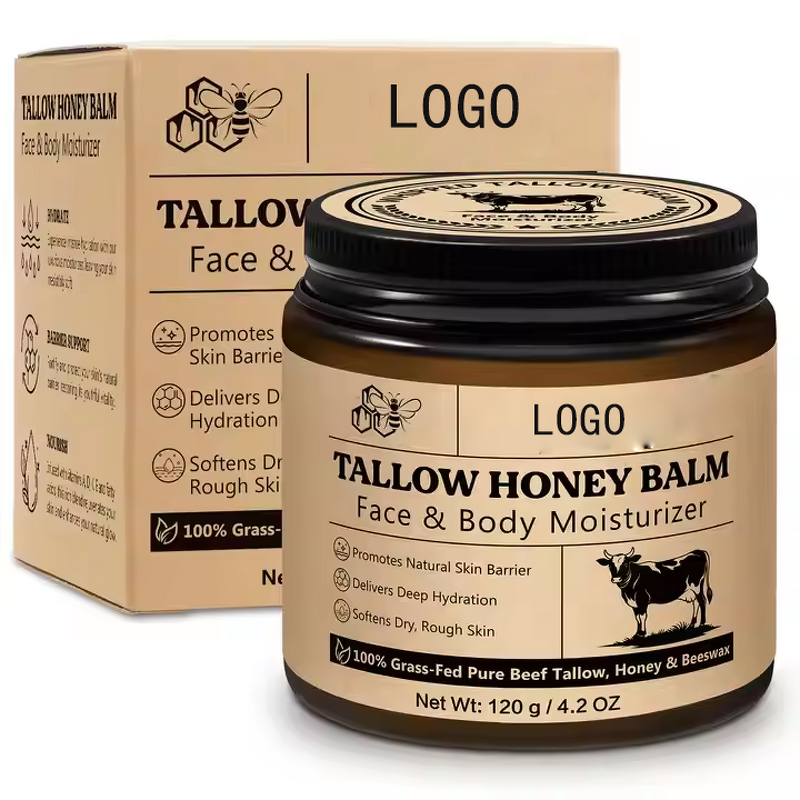 Balm Manufacturer - Organic Beef Tallow Beeswax Honey Nourishing for Women Day Use Face Body & Private Label