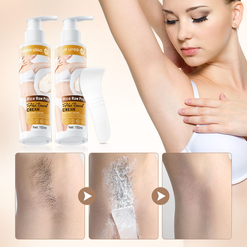 Hair Removal Cream Manufacturer - Gentle Chemical-Based Natural Rice Smooth for Underarms Legs & BIOAQUA Private Label