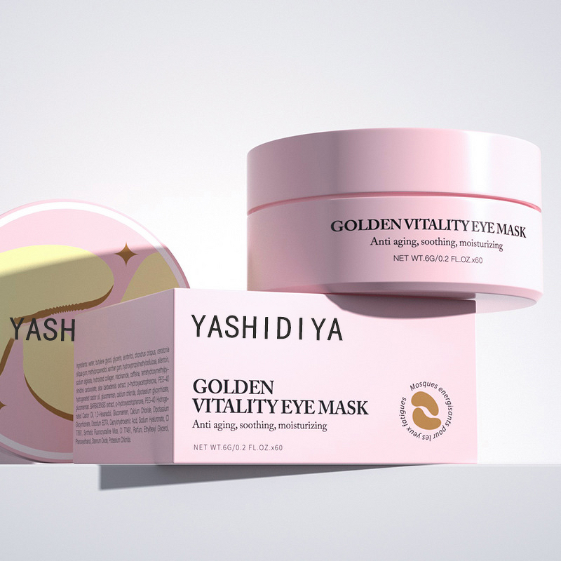 Eye Patches Manufacturer - 60-Piece Set 24K Golden Crystal Anti-Aging Collagen Gel Sheet & Private Label