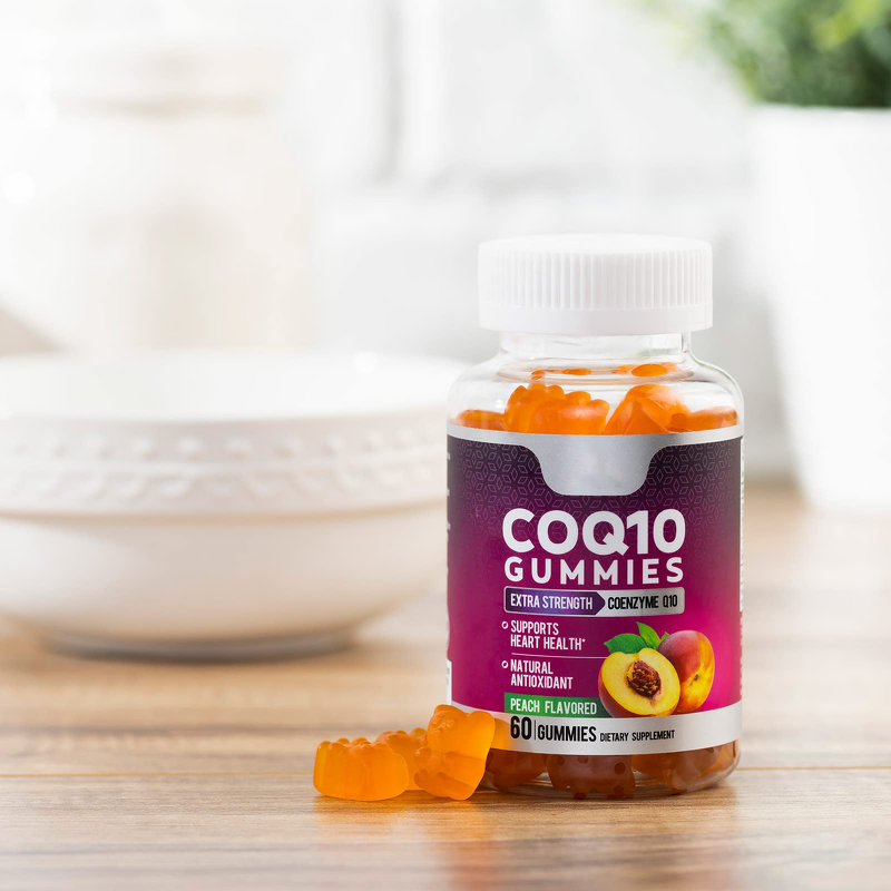 CoQ10 Gummies - Coenzyme Q10 Cellular Energy Antioxidant Max Absorption Support