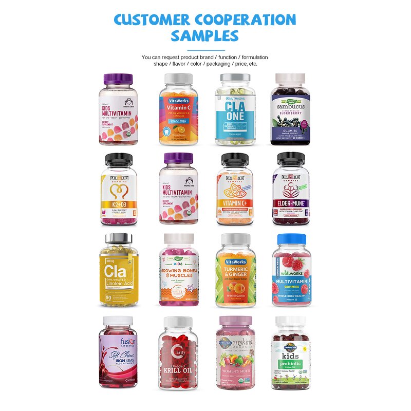 Biotin Collagen Gummies - Private Label 3000Mcg 1000mg Hair Skin Nail Vitamin for Women