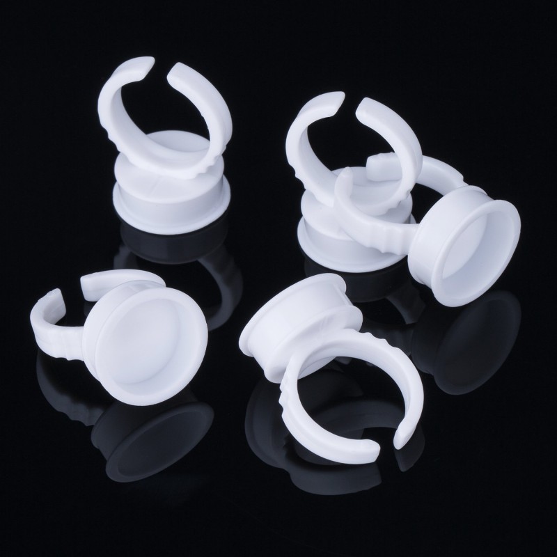 Disposable Pigment Ring Factory - 100 Pcs Separated Rings