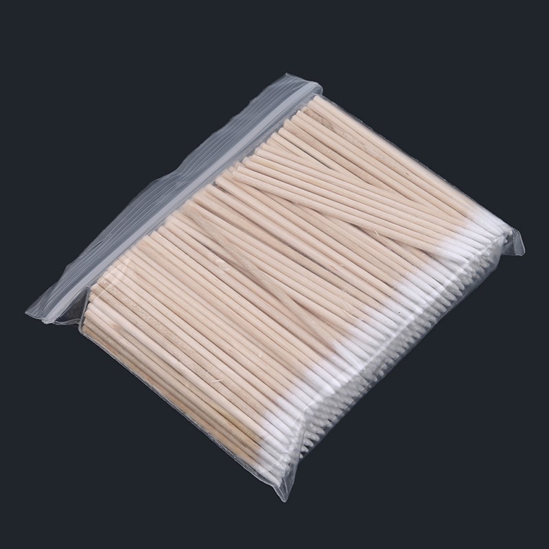 Permanent Makeup Swab Supplier - 100 PCS Wood Cotton Swab
