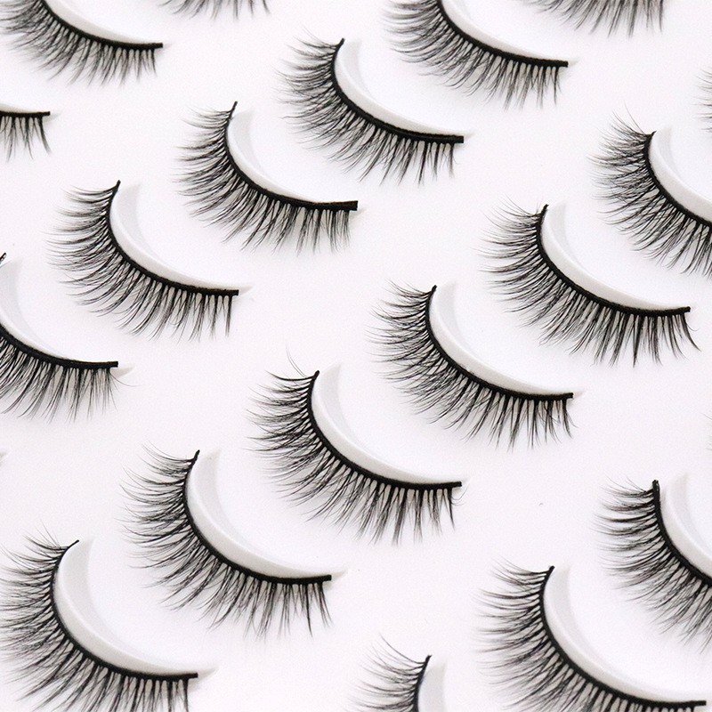 False Eyelashes Pack Factory - 20 Pairs 3D Mink Lashes