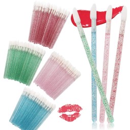 Glitter Eyelash Brush Supplier - Crystal Micro Lip Applicator