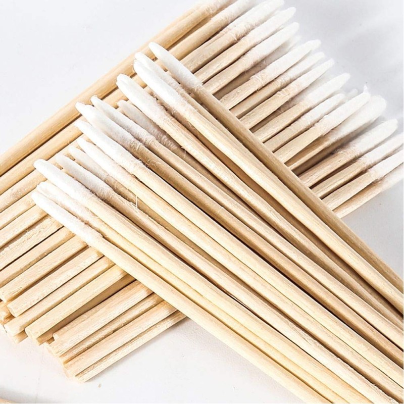 Nail Cotton Swab Manufacturer - 100pcs Wood Clean Sticks