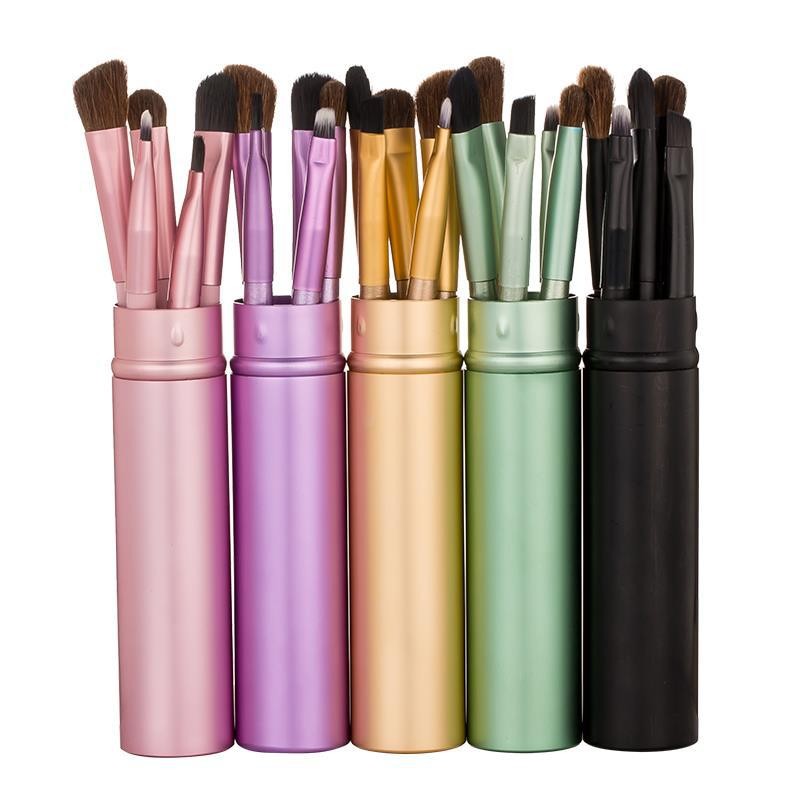 Mini Eye Brush Set Factory - 5pcs Professional Travel Portable