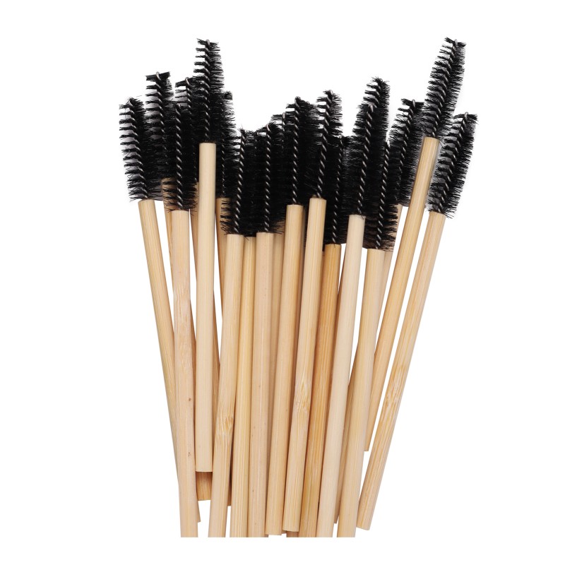 Lash Brush Supplier - Disposable Bamboo Handle Spoolie