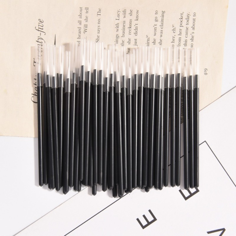 Eyeliner Brush Supplier - 50PCS Long Thin Tip