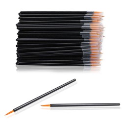 Eyeliner Brush Supplier - 50pcs White Tip Applicator