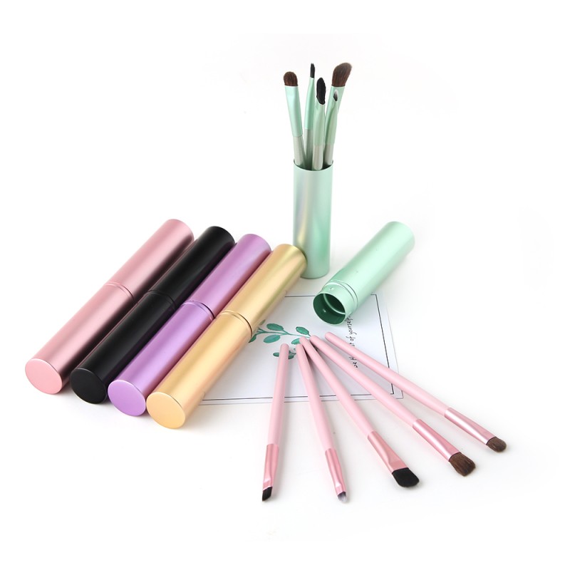 Mini Eye Brush Set Factory - 5pcs Travel Portable Professional