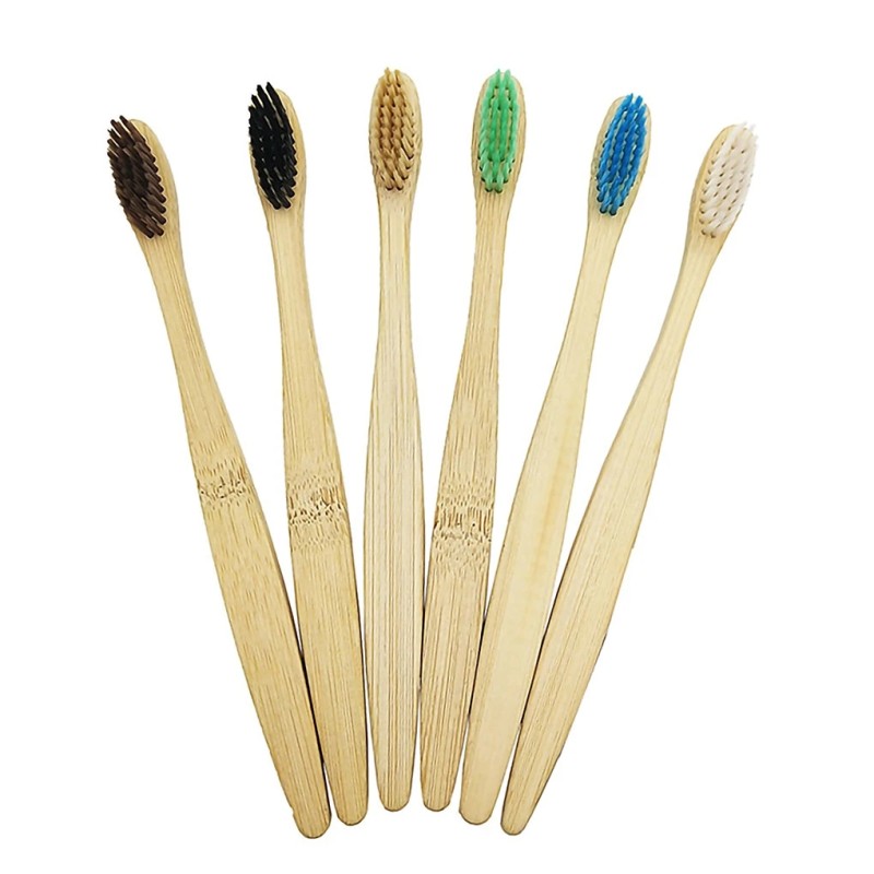 Bamboo Toothbrush Set Supplier - Colorful Soft Bristle