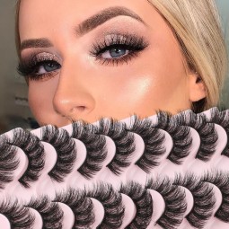 False Eyelashes Manufacturer - 10 Pairs DD Curl Natural