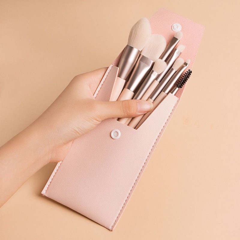 Mini Makeup Brushes Supplier - 8PCS Portable Soft Fiber