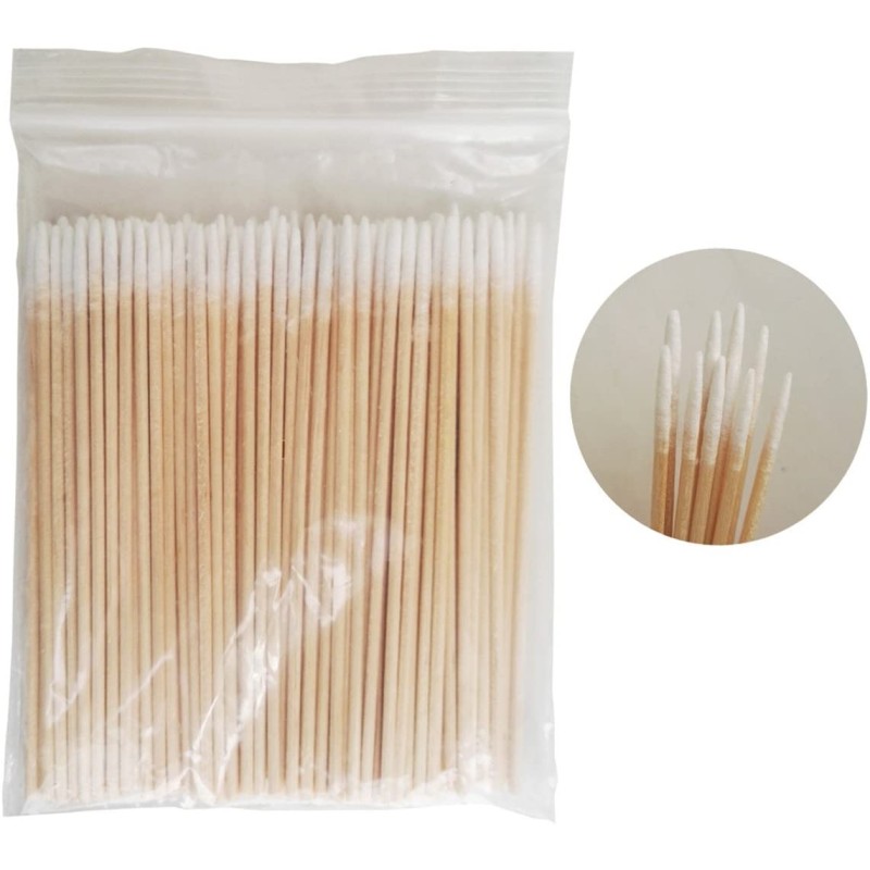 Cotton Swabs Manufacturer - 100Pcs Pointed Wooden Handle