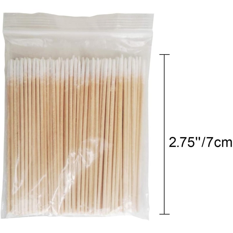Disposable Cotton Swab Factory - 100 PCS Pointed Tip Wood
