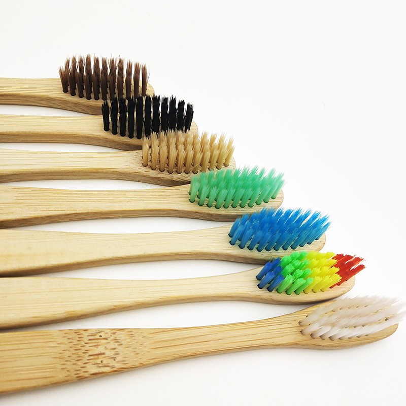 Bamboo Toothbrush Set Supplier - Colorful Soft Bristle