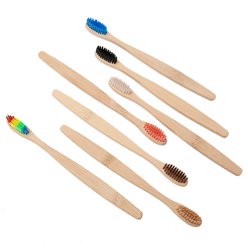 Biodegradable Toothbrush Factory - Colorful Bamboo Bristle