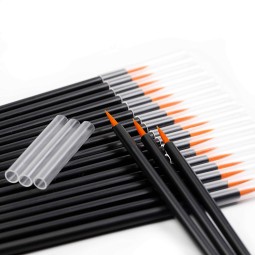 Eyeliner Brush Supplier - 50PCS Long Thin Tip