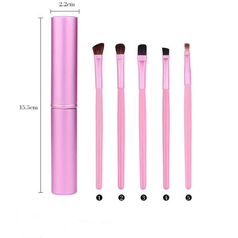 Travel Makeup Brush Factory - 5pcs Private Label Mini Set