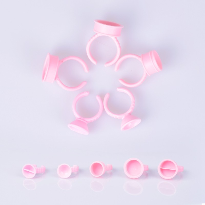 Eyelash Glue Ring Manufacturer - Pink Color Cheap Price