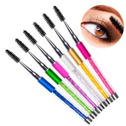 Rhinestone Mascara Wand Supplier - 7 Colors Extension Brush